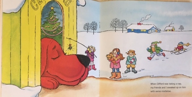 大きな赤いクリフォードの英語絵本”Clifford' Christmas”はベストセラー