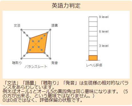 オンライン英会話スクールリップルキッズ　英語力判定