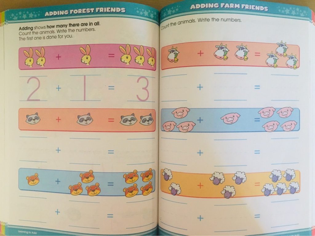 英語のワークブックBIG Workbook　足し算引き算