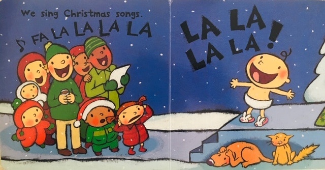 絵本で英語(単語帳付)㉒Fa La La★どのクリスマスソングか分かるかな?