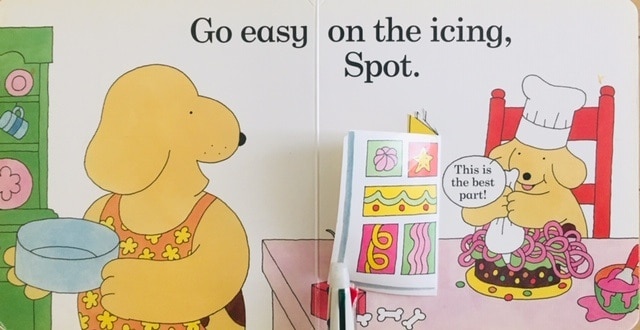 絵本で英語(単語帳付)㉔Spot Bakes a Cake★Go easy on‥の意味知ってる?